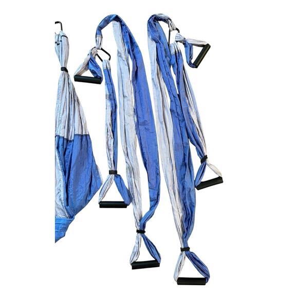 YOGABODY Practice is Everything Yoga Trapeze Ceiling Bar Swing Hooks RARE Purple - Picture 10 of 11